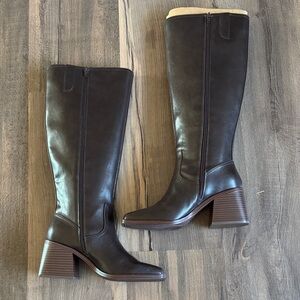 Kelly & Katie Dark Brown Heeled Boots NWT.